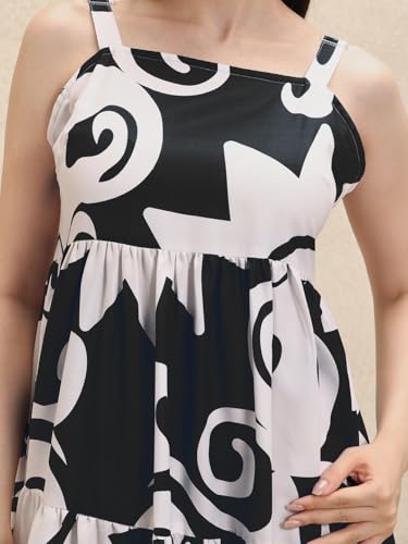Image of GRECIILOOKS Women's Printed Long Maxi Dress | Sleeveless Layered Dress for Summer Styling | Elegant Boho Dress for Women | Casual Beach Vacation Maxi Outfit
