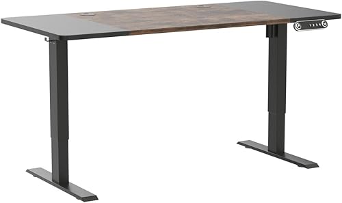 Miniatura 5 de BUNOEM Escritorio eléctrico de pie de altura ajustable escritorio de computadora de pie de 63 x 30 pulgadas escritorio de oficina en casa con