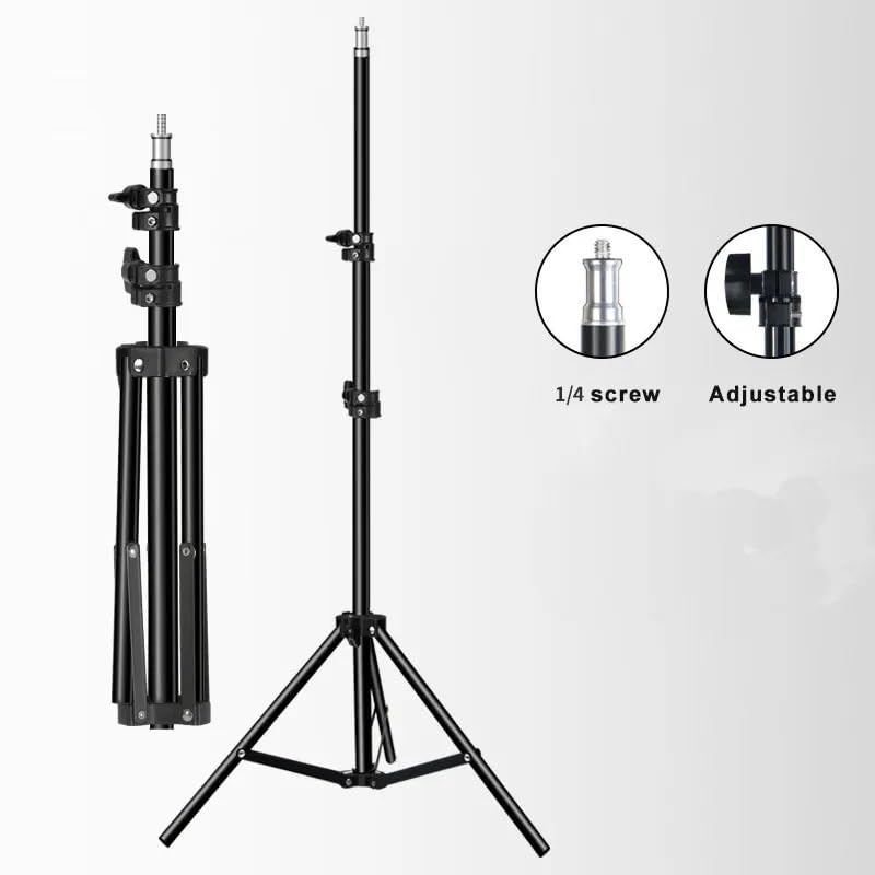 Supporto for proiettore Portatile, interfaccia in Lega di Alluminio, Altezza Regolabile da 1,2 m, Vite da 1/4".