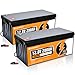 Produktbild ECO-WORTHY Mini LiFePO4 12V 280Ah Batterie mit BMS und 6000-15000 Zyklen,3584Wh LiFePO4 Akku 12V für Wohnmobil,Solaranlage Komplettset,Solarpanel Kit(2 Pack)