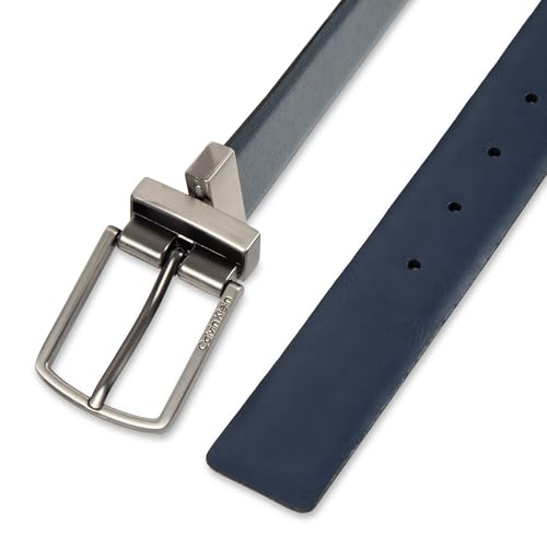Image of Calvin Klein Men's Reversible Leather Belt - 2‑in‑1 Versatile Modern Style