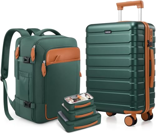 Roadcheer Juego De Maletas Rígidas Con 4 Ruedas Grandes, Pc Ligero Maletín De Viaje Con Cerradura Tsa, Verde - Marrón, Koffer-Set 5tlg, Moderno Roadcheer Juego De Maletas Rígidas Con 4 Ruedas Grandes, Pc Ligero Maletín De Viaje Con Cerradura Tsa, Verde - Marrón, Koffer-Set 5tlg, Moderno