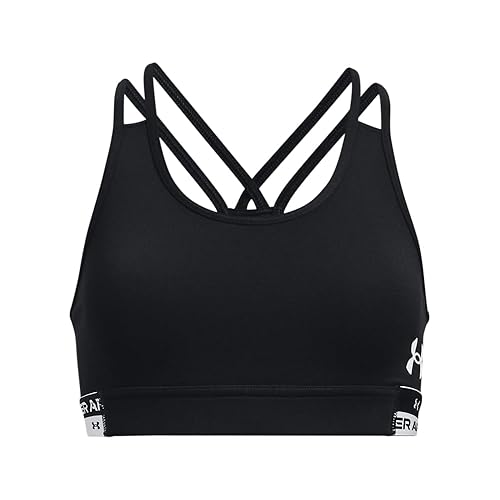 Girls' Armour HeatGear Mid Impact Sports Bra