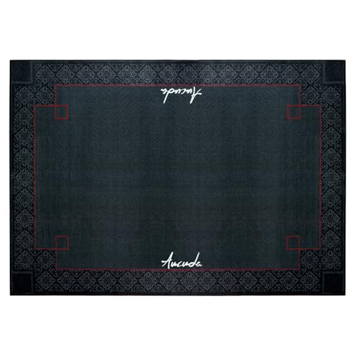 Aucuda Medal Drum Rug 4x6ft Drum Mat Outdoor, Tightly Woven Fabric Cool Drum Set Carpet with Non-Slip Grip Bottom, Electric Drum Accessories for Bedroom, Studio, Apartment, Soundproof, No Crease.