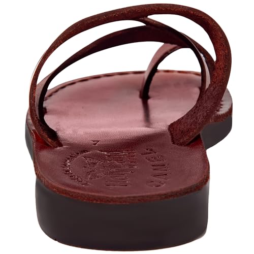 Mens/Womens Leather Biblical Sandals/Slides From Jerusalem (Shepherd's Field II)3