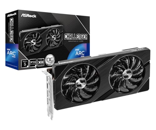 Placa de Vídeo ASRock Arc A580 Challenger OC, 8GB, GDDR6, 256-Bit, Preto