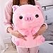 hokkk 40cm Rosa Cerdo Sentado Cabeza Grande Cerdito muñeco de Peluche Huggable Animal de Peluche de Juguete niños durmiendo compañero apaciguador Peluche 40cm