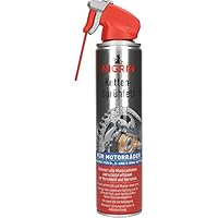 NIGRIN Ketten-Sprühfett, 6 x 400 ml, vollsynthetisch, schützt vor Verschleiß, minimiert Leistungsverluste