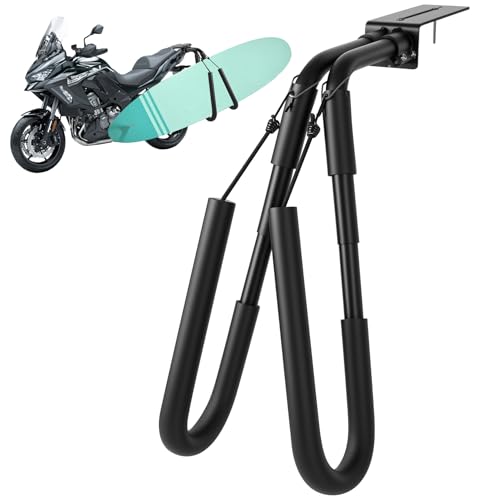 Ruirgo Aluminum Alloy Surfboard Rack, Portable Motorcycle Surfboard Racks, Easy to Assemble, with Mounting Kit, Suitable for Motorcycles, Mopeds