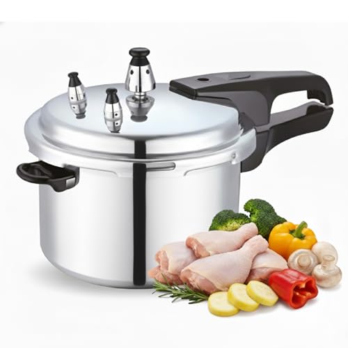 La Mejor Recopilación de Olla de presion favoritos de las personas. 47 BETEAVON Olla de Presión Rápida de Aluminio 8 Litros | Capacidad Familiar, Compatible con Estufas de Gas y Eléctricas | Cocina hasta 70% Más Rápido