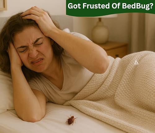 Image of Amish Herbal Bedbug Spray 100ml | Powerful Bed Bugs Repel Spray for Bed, Mattress & Furniture | Organic Khatmal Repellent for Home | Odorless Herbal Pest Control
