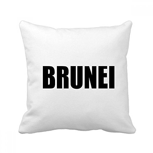 Coussin Brunei carré noir 40x40 cm avec insert pour déco de canapé - 2