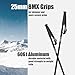 LINE Unisex Adult Tac Ski Poles | Durable Lightweight Aluminum All-Mountain Ski Poles with Skinnier Grips, Screwoff Baskets & Tactical Design | Good for Freestyle, Groomers & Park Skiing, Size 44
