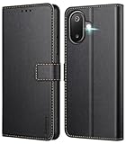 housse samsung galaxy a6 2018 [Matériaux haut de gamme] -- Fabriqué à partir d'un matériau en similicuir robuste pour donner à votre téléphone une protection complète sans compromettre le style. Cet étui portefeuille élégant est parfait pour les événements formels et les aventures, hommes et femmes.