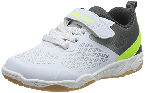 Lico Kit VS Hallenturnschuhe, weiß/grau/Lemon, 35 EU