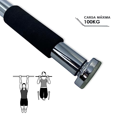 Barra P/ Flexão Exercícios Treino Regulável 62 A 100 Cm Fixa
