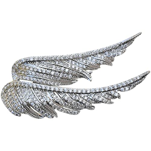 Inghome Vintage Fashion Feather Angel Wings Brooch Pin Ladies Mens Premium Couple Jewelry Accessories #TOP6