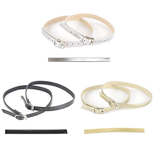 Niuhong 3 Paar High Heels Abnehmbare Schnürsenkel Hohen Absätzen Schuhen Band Schuh Heel Straps Anti-Lose Schuhzubehör Dekoration DIY Leder Schuh Riemen Schnalle Schnürsenkel-Zubehör Damen (A)