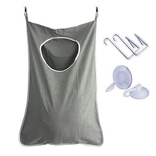 Zueyen - Bolsa para colgar ropa sucia, plegable, para colgar en la puerta, con dos métodos de instalación, gran capacidad de almacenamiento para la universidad, armario, detrás de las puertas