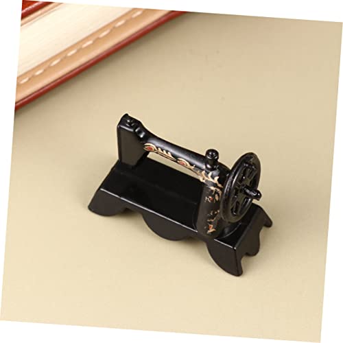 SHINEOFI 1 St kindermeubels speelgoed kinderen naaimachine retro naaien modellen naaldenmachine mini-huisaccessoire fijne mini-naaimachine poppenhuis Accessoires ambachten - Image 4