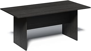 Grey Oak Rectangle Meeting Table - MFC-EGrade, 1500mm Multi-Functional Office Desk: Perfect as Computer or Study Table.