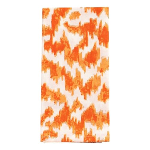 Servilletas Caspari Moiré Modernas en Naranja - Algodón, Set de 4 miniatura 2