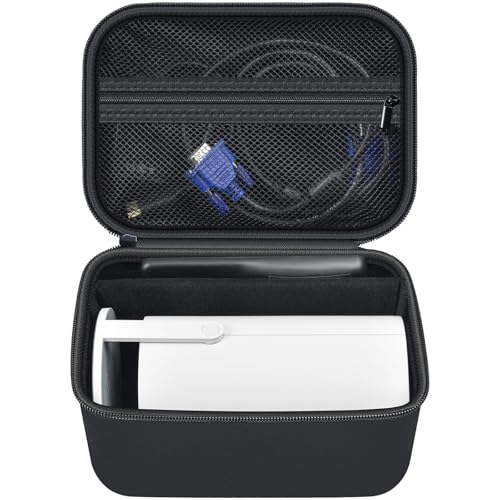 Grapsa Funda para mini proyector compatible con Magcubic para Alwtniet para Limimart para Aubor para proyector portátil HIPPUS 4K 1080P, soporte organizador de almacenamiento para accesorios, color
