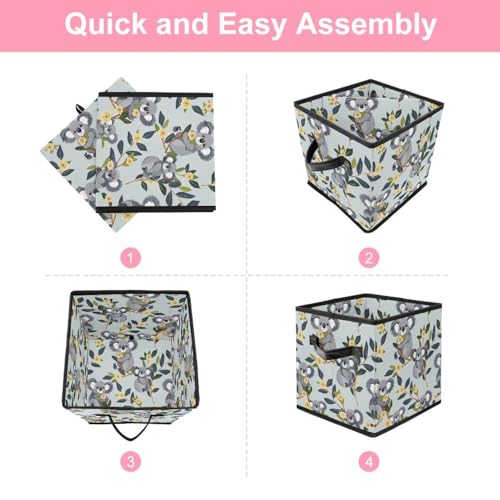 Cube de rangement koala pour organiser les vêtements de bébé