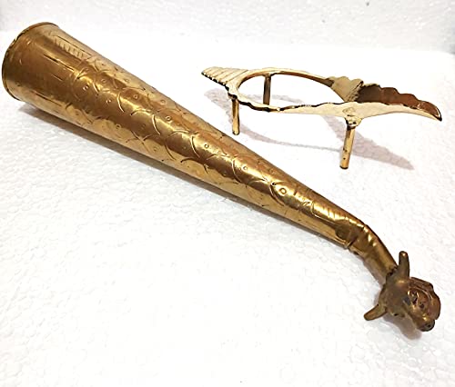 Wooden Nautical Store Vintage Brass Horse Head Snuff Container with