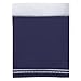 NoJo Aztec Mix & Match Nursery Crib Bedskirt/Dust Ruffle with Embroidered Trim, Navy