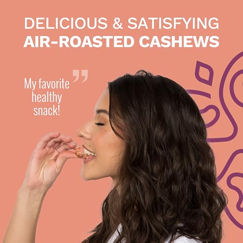 Image of Cinnamon Wrapped Whole Cashews by Karma Nuts, Sweet & Savory, Air Roasted with Natural Skins, 2X more Fiber, Peanut-Free Facility, Kosher, Everyday Nut Snack, 7oz Resealable Bag - 6 pack