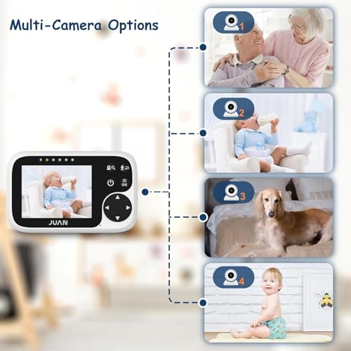 JUAN Baby Monitor – 3.2-inch No-Wi-Fi Parent Unit with Pan-Tilt-Zoom — view 4