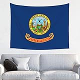 fdgbnm Wandteppich mit Flagge Idaho, 73,7 x 94 cm, weicher Pfirsichhaut-Polyester-Druck, inklusive einfachem Aufhängeset.