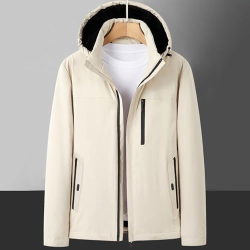 Men's Winter Coats Heavyweight Sherpa Lined Warm Hoodie Full Zipper Thermal Thick Hooded Coats Fuzzy Winter Outwear3