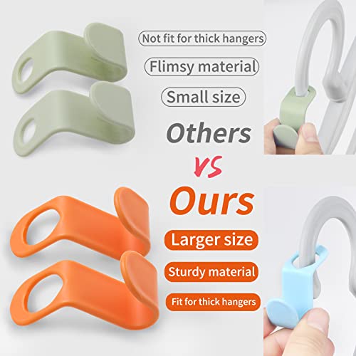 Slmt Clothes Hanger Connector Hooks 50Pcs Space Saving Extender Hooks For Plastic Hangers Velvet Hangers Wooden Hangers Wire Hangers Heavy Duty Hangers (50 Pack) #TOP2