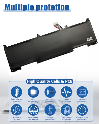 Image of 45Wh RH03XL M02027-005 Laptop Battery Replacement for HP ProBook 430 440 445 450 630 640 650 G8 Series HSTNN-IB9Q HSTNN-UB7X M01524-2B1 M01524-AC1 M01524-1D1-11.4V 3790mAh 3-Cell
