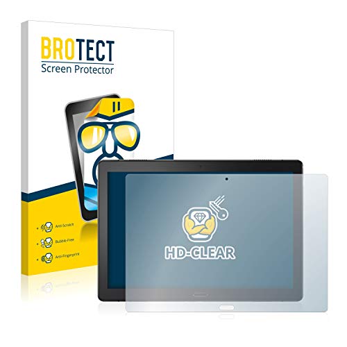 BROTECT Protector Pantalla para Lenovo Tab P10 (10,1') Protector Transparente (2 Unidades) Anti-Huellas