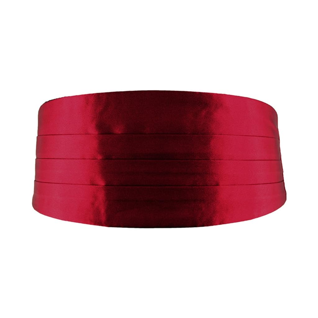 CAZSTYK Adjustable Cummerbund for Men Suited for Weddings Business Meetings and Sophisticated Event Elevate Your Formal Attire Claret