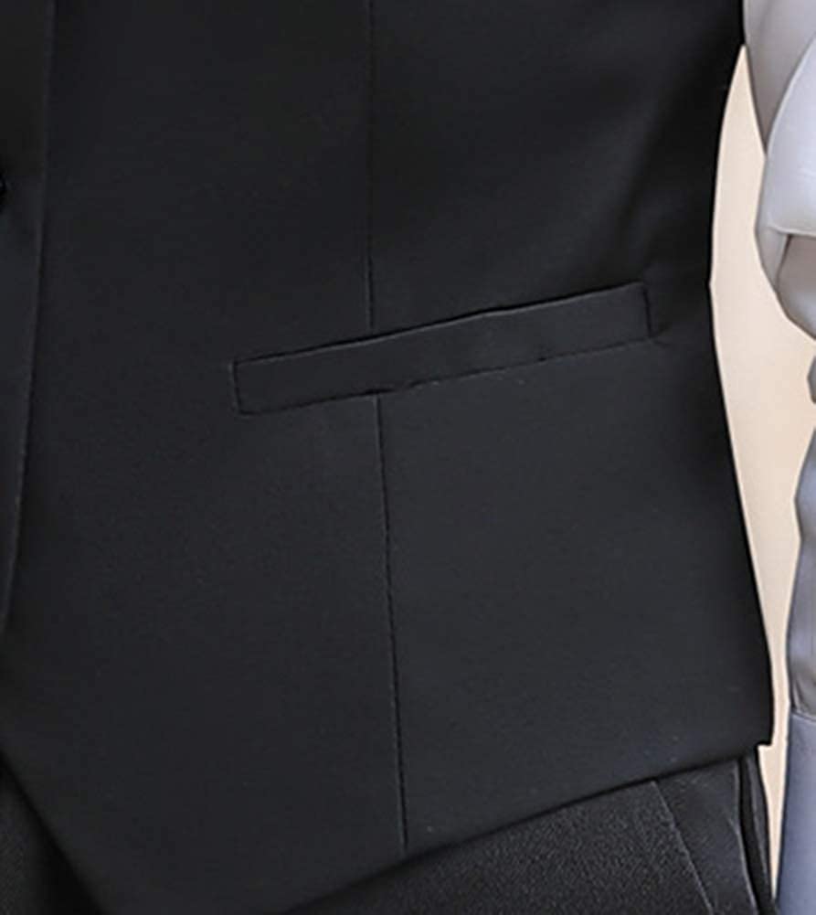 Lazutom Gilet da donna con scollo a V elegante gilet da lavoro con bottoni e gilet da lavoro