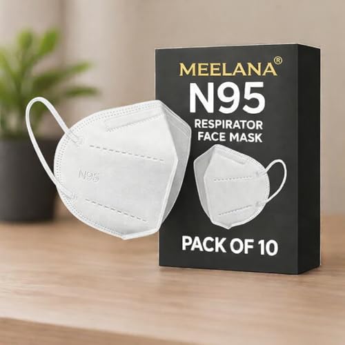 Image of MEELANA Anti Pollution 5 Layer Non Woven Fabric N95 Reusable Mask for Unisex