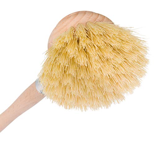 Image of Redecker Dish Brush, Tampico Fiber, 2 Inch Round, Single - Wooden Dish Scrub Brush for Dishes & Cookware, Untreated Beechwood, Made in Germany (Pack of 2)