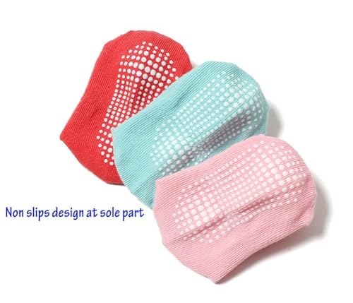 CHUNG toddler non-slip cotton socks anti skid with grip bottom Little Boys Girl Kids Children 12 pairs2