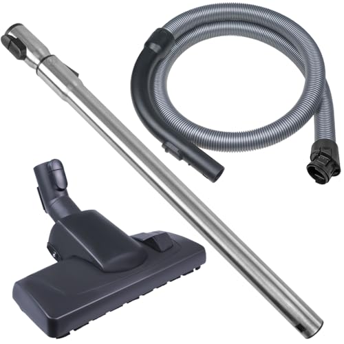 PRIMEBAG - SPARSET: Schlauch, Griff, Rohr und Bodendüse - Passend für Miele S 8340 Ecoline S 8310, Cat & Dog S8, Parkett & Co S8, Brilliant Light S8 - Bestleistung beim Saugen