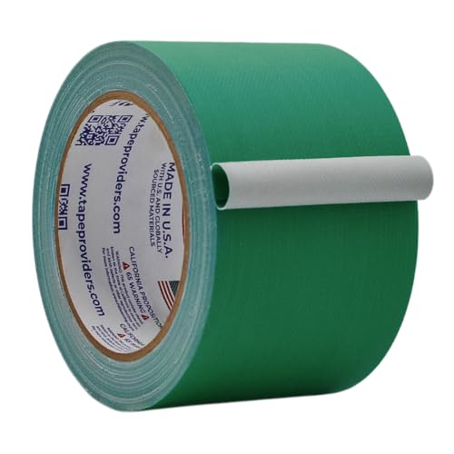 Image of WOD GTC12 Gaffer Tape, Green Low Gloss Finish Film, 3 inch x 60 ft. (Pack of 16) Residue Free, Non Reflective Cloth Fabric, Secure Cords, Water Resistant, Photography, Filming Backdrop