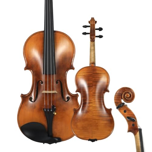 European Handcrafted Violin with Bow & Case