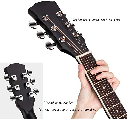 Full Size Guitar Folk Acoustic Guitar Adult Rock Beginner Practice Portable Travel Musical Instruments with Backpack… - Les Beatles, Paul McCartney, John Lennon, RIngo Starr, George Harrison Full Size Guitar Folk Acoustic Guitar Adult Rock Beginner Practice Portable Travel Musical Instruments with Backpack… – Image 4