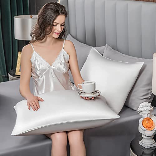 Mulberry Silk Pillowcase For Hair And Skin,Toddler Size Kids Silk Pillow Case With Hidden Zipper,Allergen Proof Dual Sides Soft Breathable Smooth Silk Pillow Cover. #TOP4