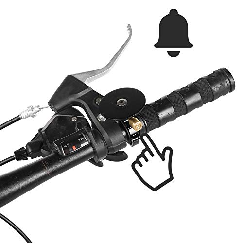 Claramente Equipado Timbre De Bicicleta Timbre Alarma Sonido Fuerte Cuerno Negro