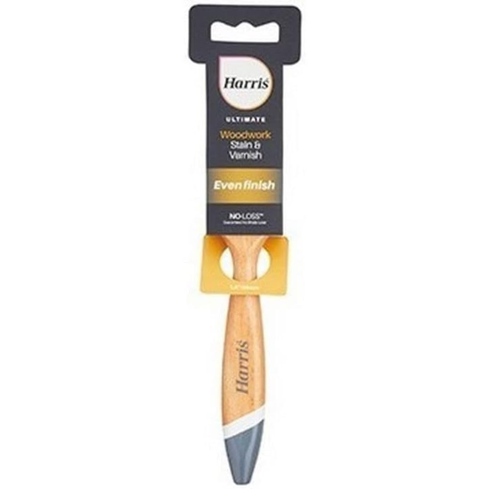 Harris Ultimate Woodwork Stain & Varnish NO-LOSS Paint Brush 1.5in