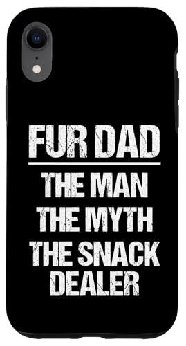 Hülle für iPhone XR Fur Dad (The Man The Myth The Snack Dealer) Cat Dad Dog Dad